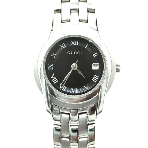 Gucci 5500L 27mm Women's Black X Silver - Picture 1 of 8
